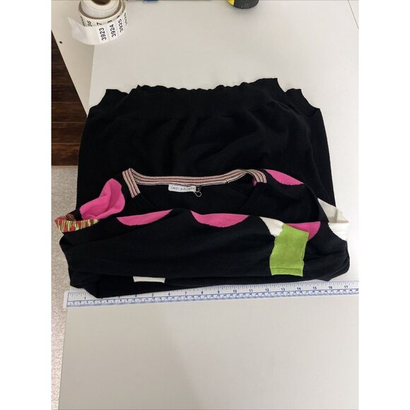 Zaket and Plover Silk-Cotton-Blend Light Weight Polkadot Sweaters Womens Size S - Picture 9 of 11